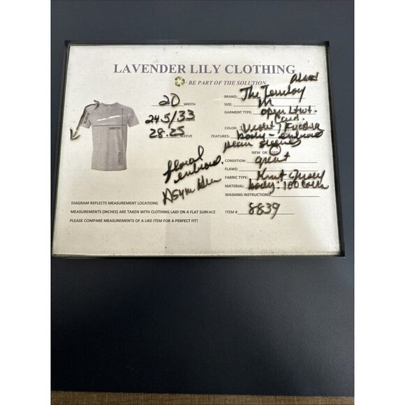 The Territory Ahead Women's M Open Jersey Knit Cardigan Fuchsia Embroidered - Picture 13 of 13